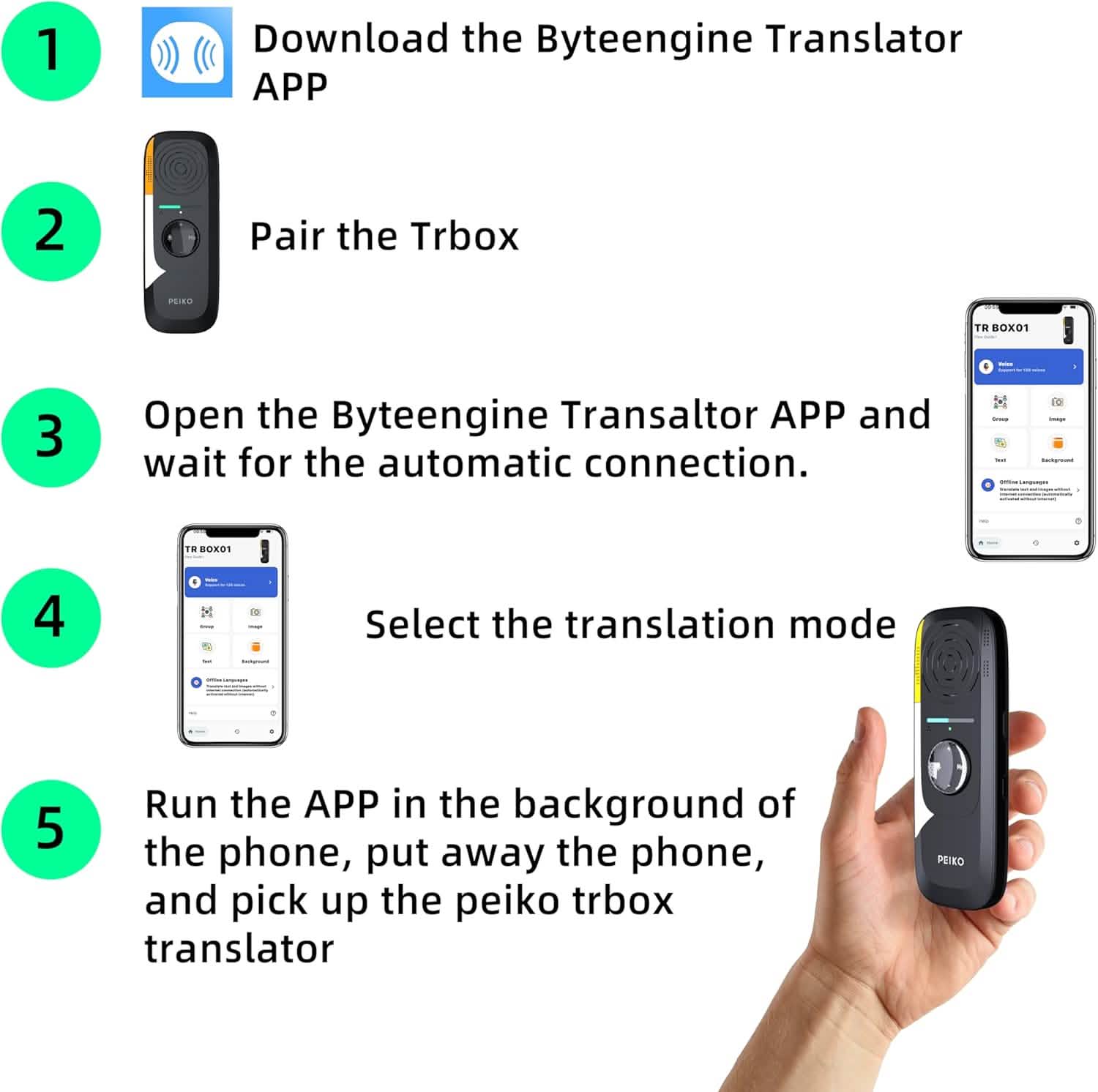 Portable Language Translator Device – 136 Languages by DailySale