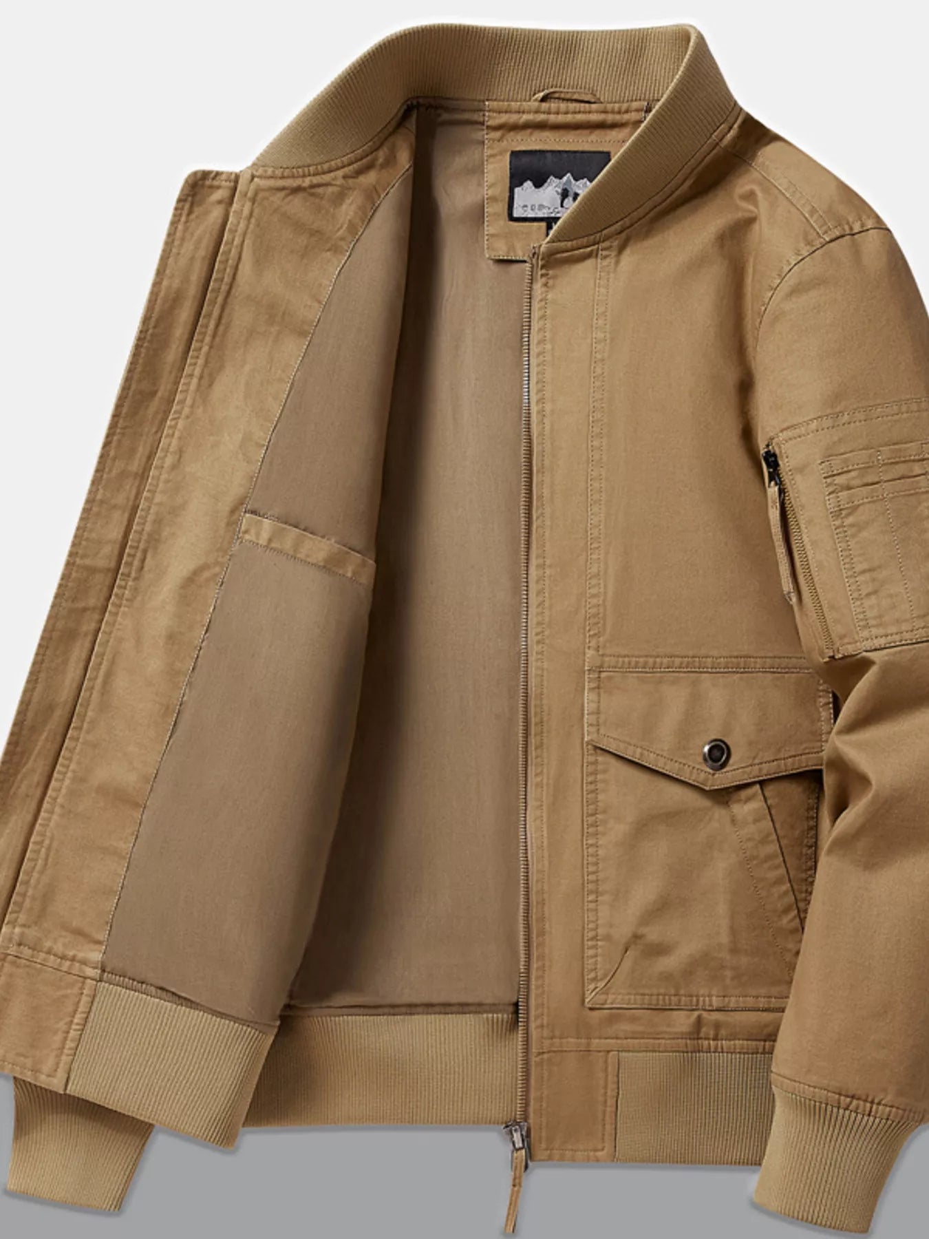 Men's Plus Size Casual Lightweight Bomber Jacket