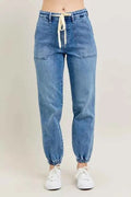 Judy Blue Full Size High Waist Denim Jogger Plus Size