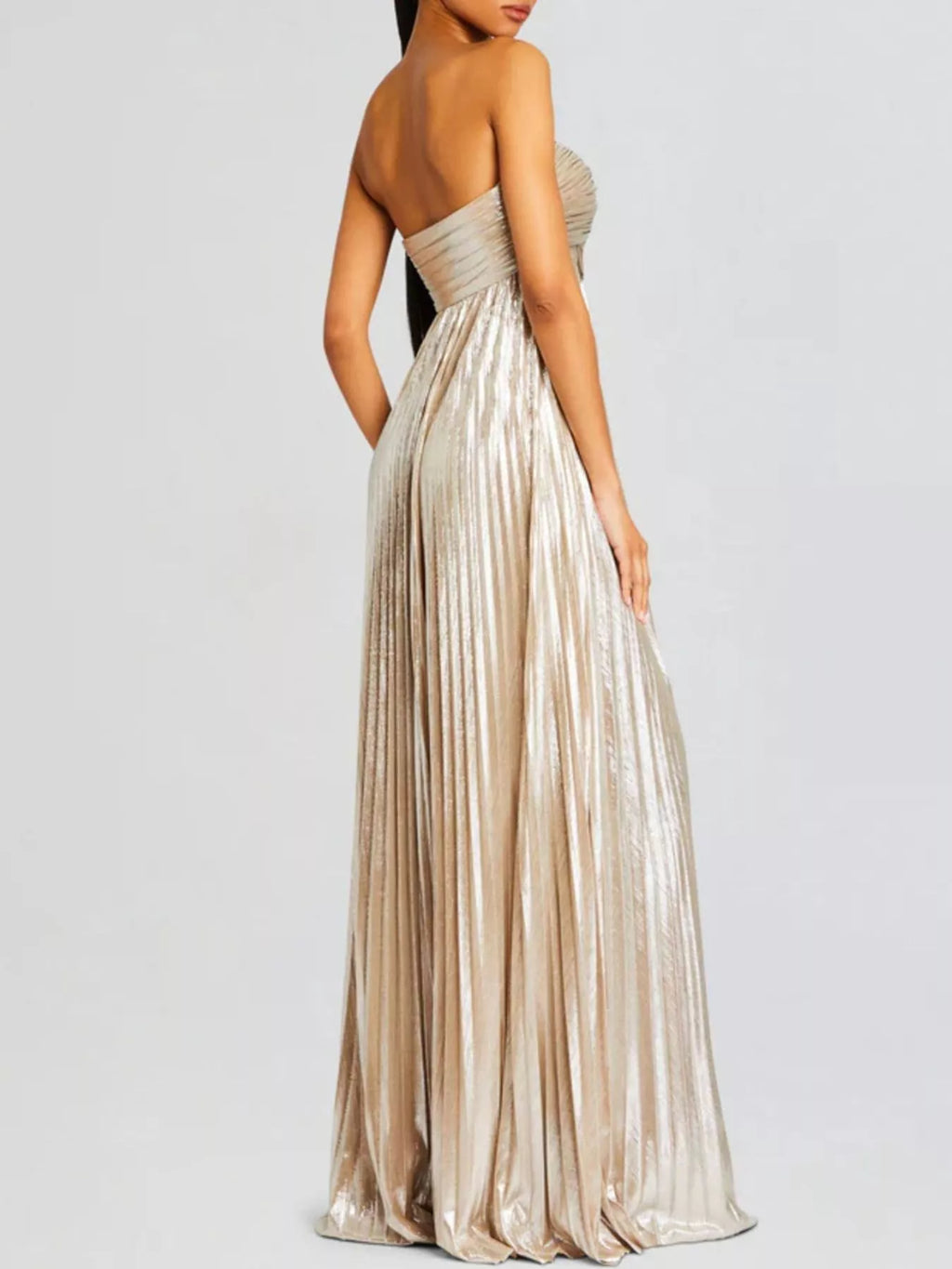 Split Sweetheart Neck Tube Maxi Dress by Shopiebay