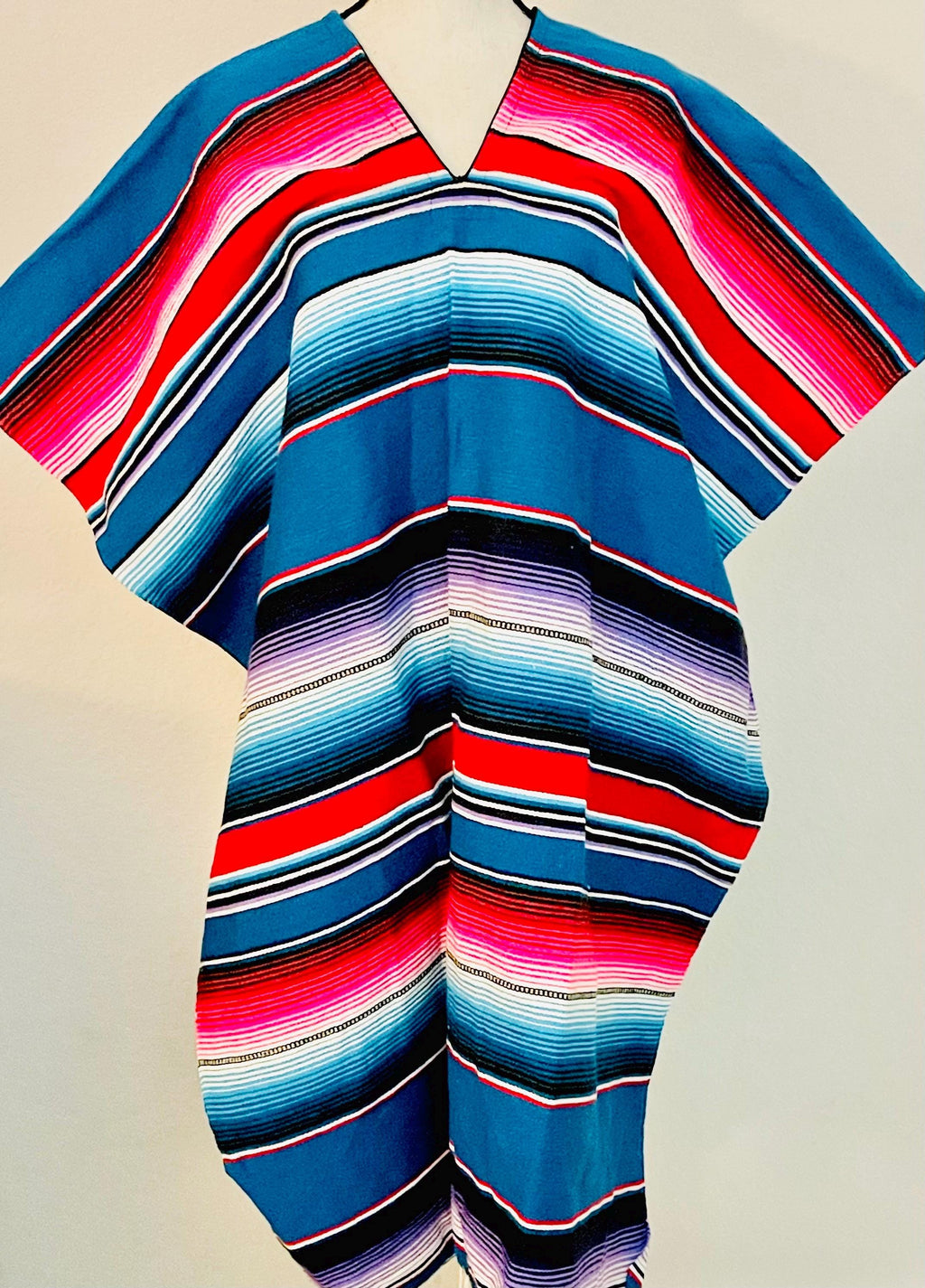 Adult Mexican Saltillo Poncho Sarape Poncho Sarape Saltillo Mexicano by Chica Mexico