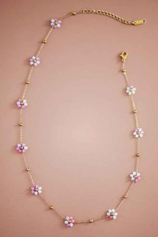 Flowers Chain Necklace