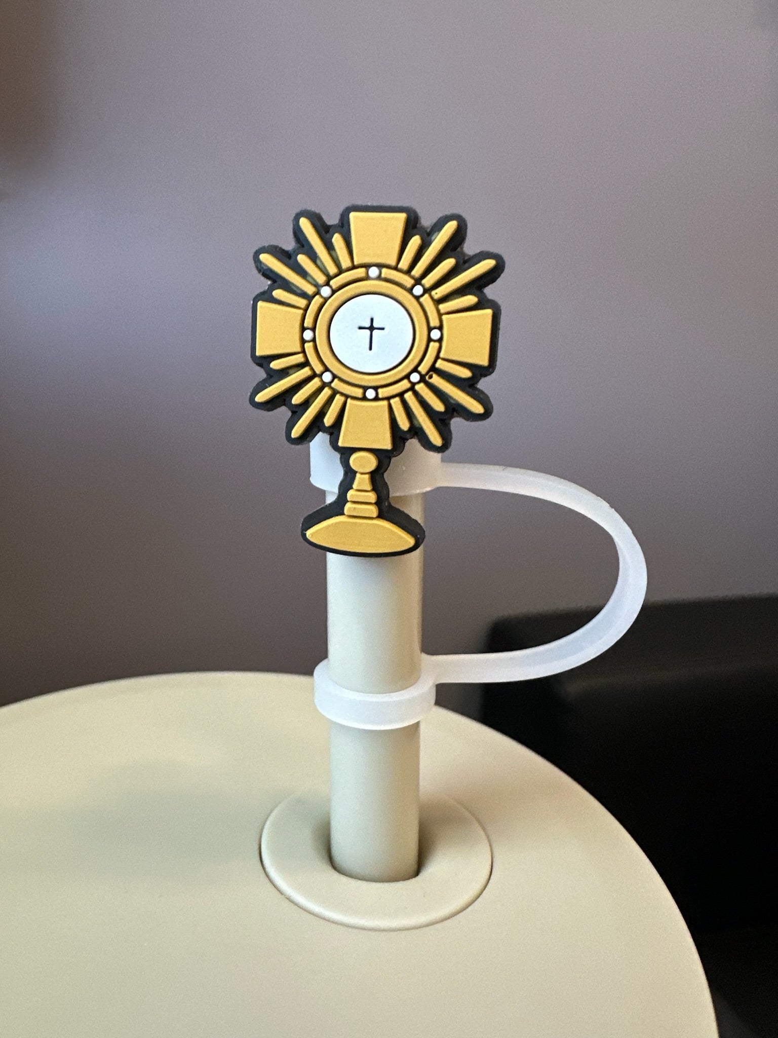 Catholic Straw Toppers: Adoration (a 2 pack!) by Saintly Heart