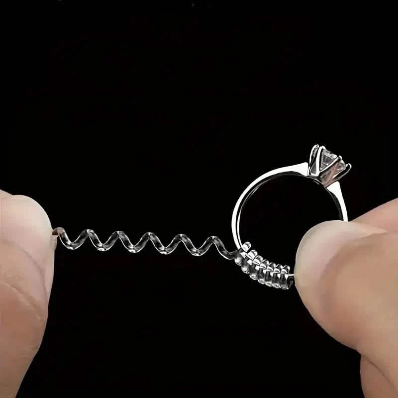 4-Piece Set: Invisible Silicone Ring Size Adjusters – Unisex, Flexible, Minimalist by DailySale