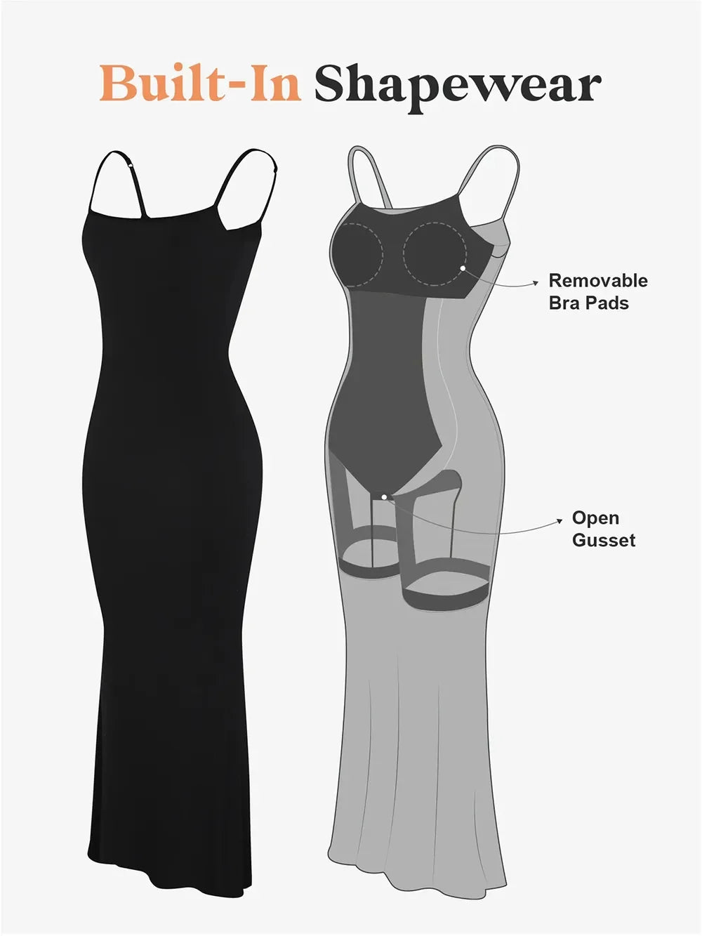 Basic Bae Built-In Shapewear Sleeveless Maxi Dress by Shopiebay