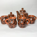 Mexican Talavera Style Tea Set 6pc - Juego de Te by TheMexHub