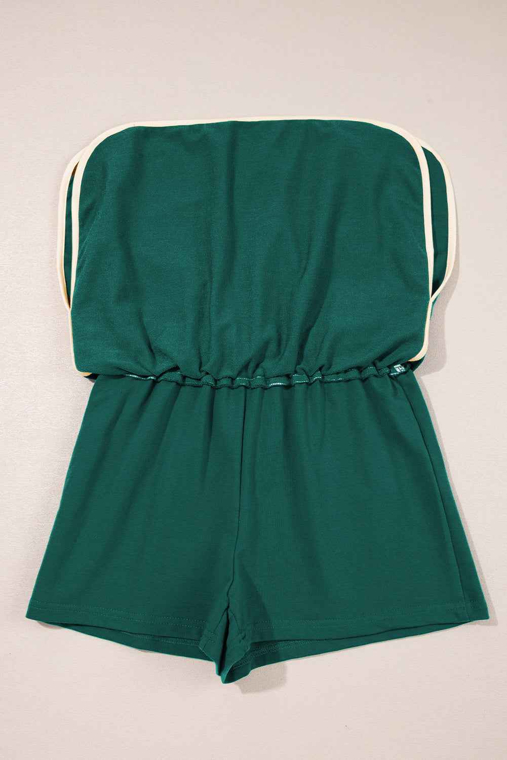 Evergreen Colorblock Edge Drop Shoulder T Shirt and Skort 2Pcs Set