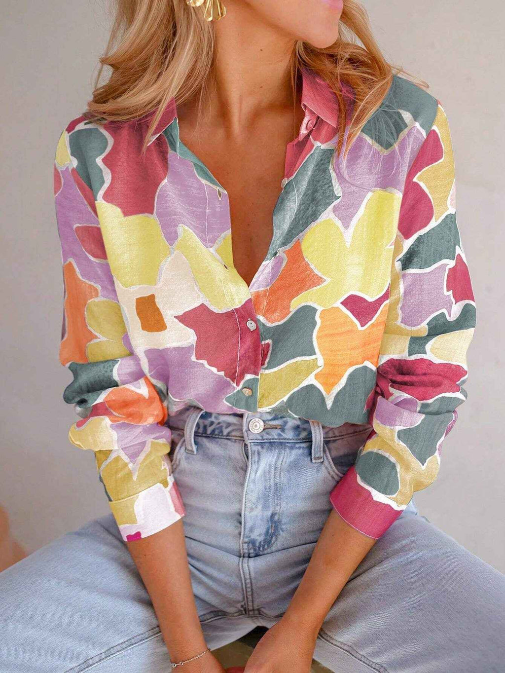 Women's Fashion Casual All-match Short-sleeved Shirt