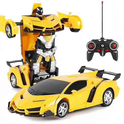 1:18 Remote Control Deformation Robot Car with LED Lights – 360° Drift, USB Rechargeable by DailySale