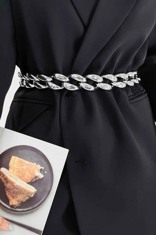 1.2" Width Acrylic Curb Chain Belt by Wild and Free Boutique