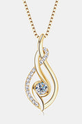 Moissanite 925 Sterling Silver Necklace by Wild and Free Boutique