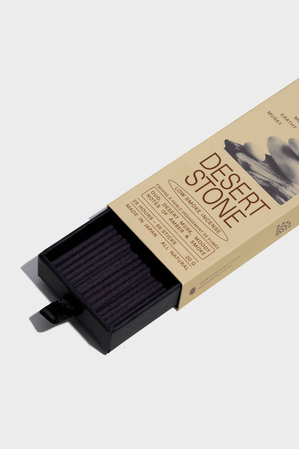 Low Smoke Incense, Made in Japan, Natural | Desert Stone by Terra Cotta Botanical Boutique