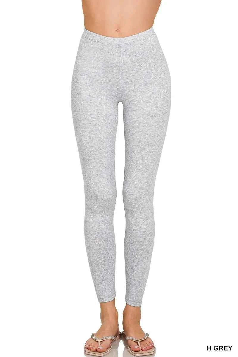 Zenana Premium Cotton Full Length Leggings