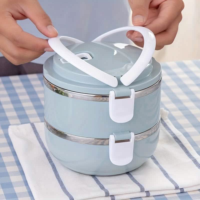 Stainless Steel Insulated Bento Lunch Box – 2/3/4 Layer by DailySale