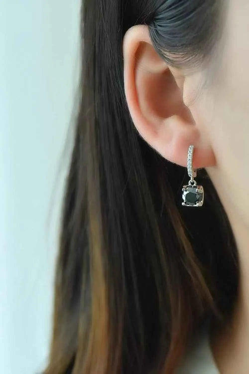 2 Carat Moissanite 925 Sterling Silver Drop Earrings by Wild and Free Boutique