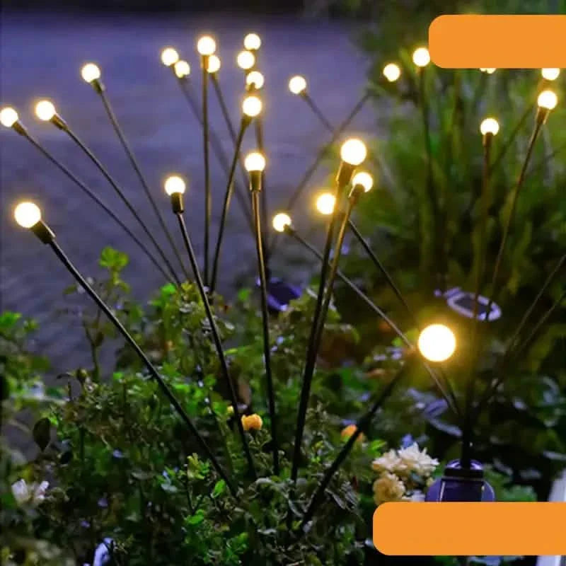 8 LED Solar Firefly Hanging Solar Lights by DailySale