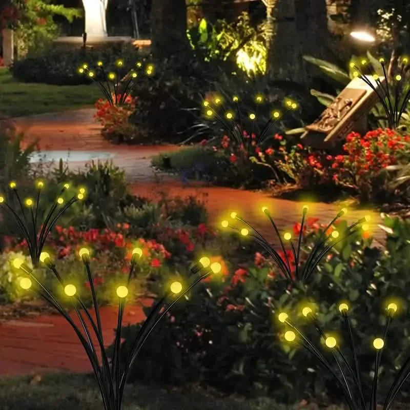 8 LED Solar Firefly Hanging Solar Lights by DailySale