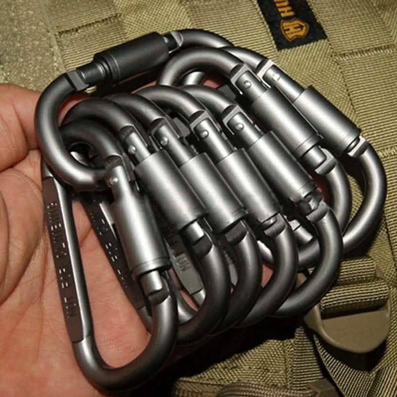 8-Pack: Aluminum Outdoor Carabiner by DailySale
