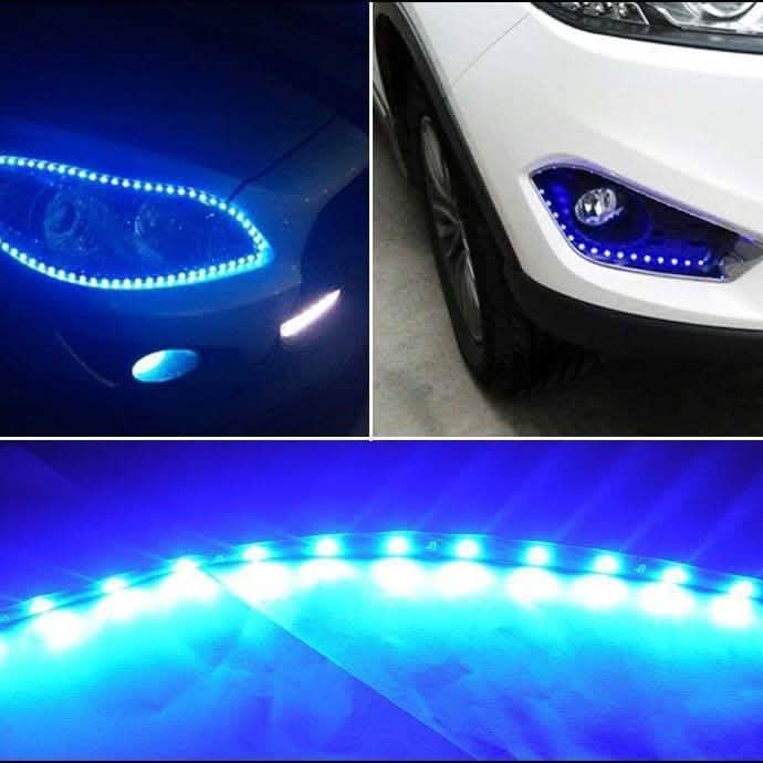 8-Piece: Flexible Waterproof LED Strip Light for Car by DailySale