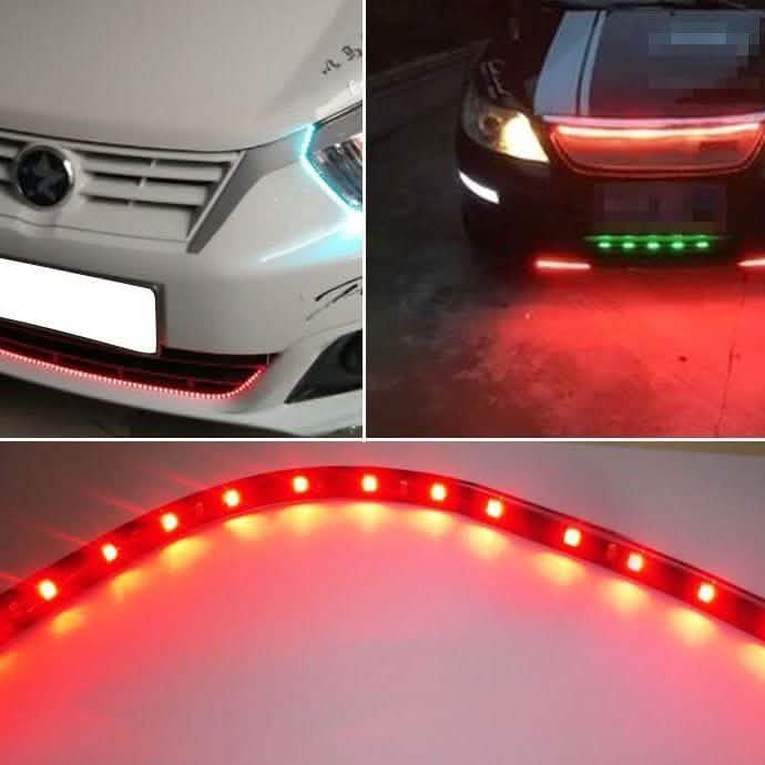 8-Piece: Flexible Waterproof LED Strip Light for Car by DailySale