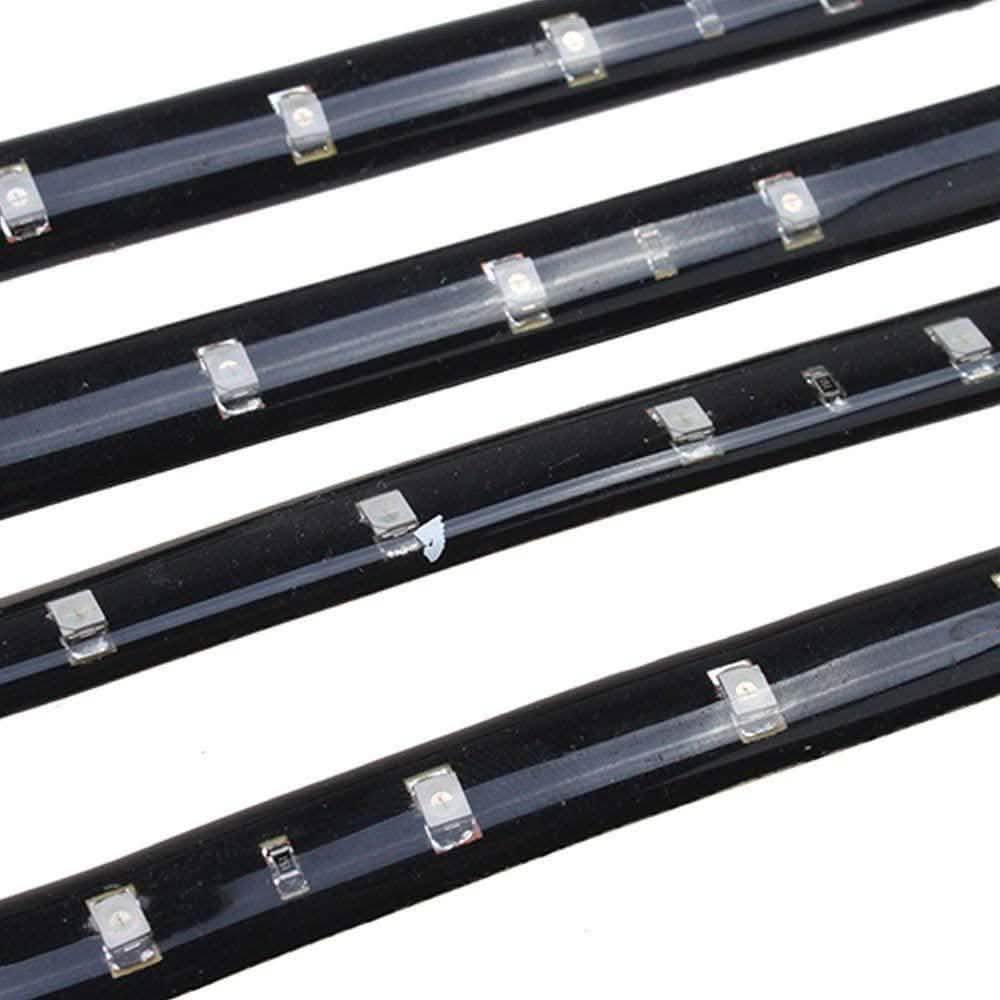 8-Piece: Flexible Waterproof LED Strip Light for Car by DailySale