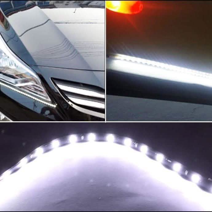 8-Piece: Flexible Waterproof LED Strip Light for Car by DailySale