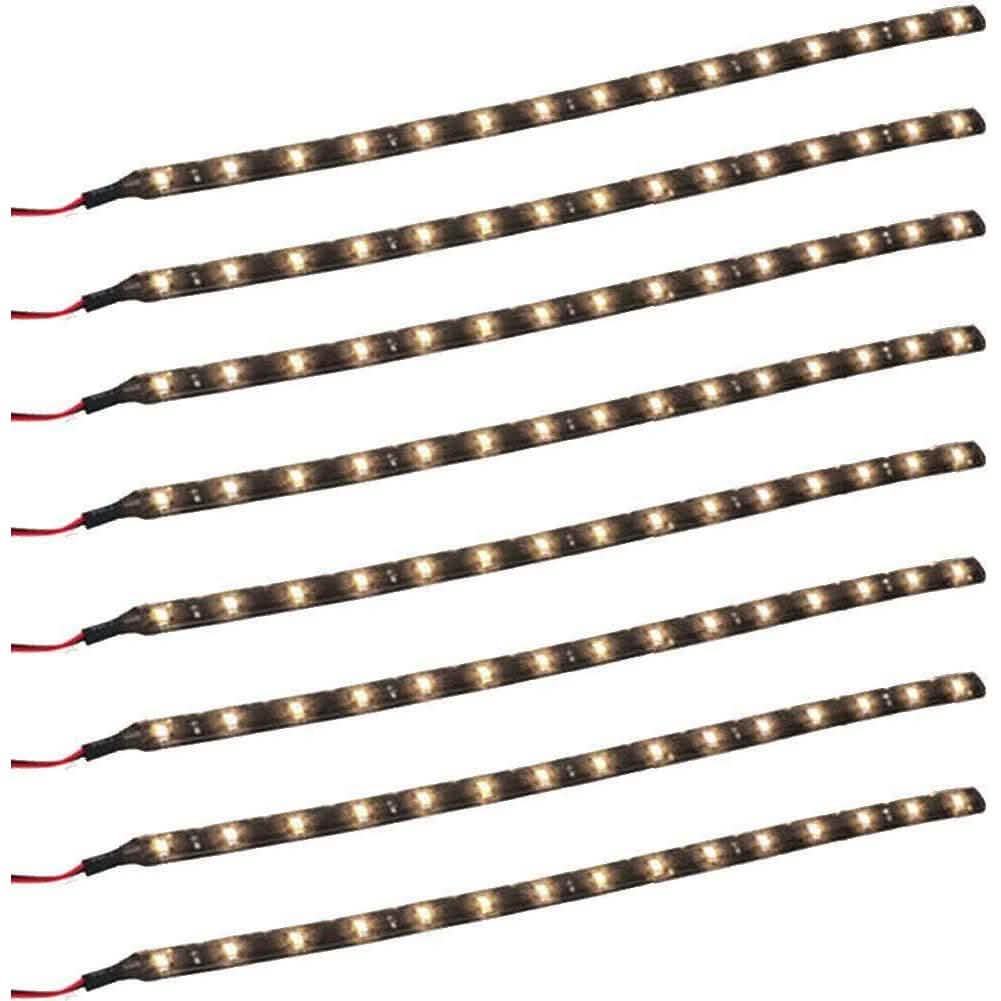 8-Piece: Flexible Waterproof LED Strip Light for Car by DailySale