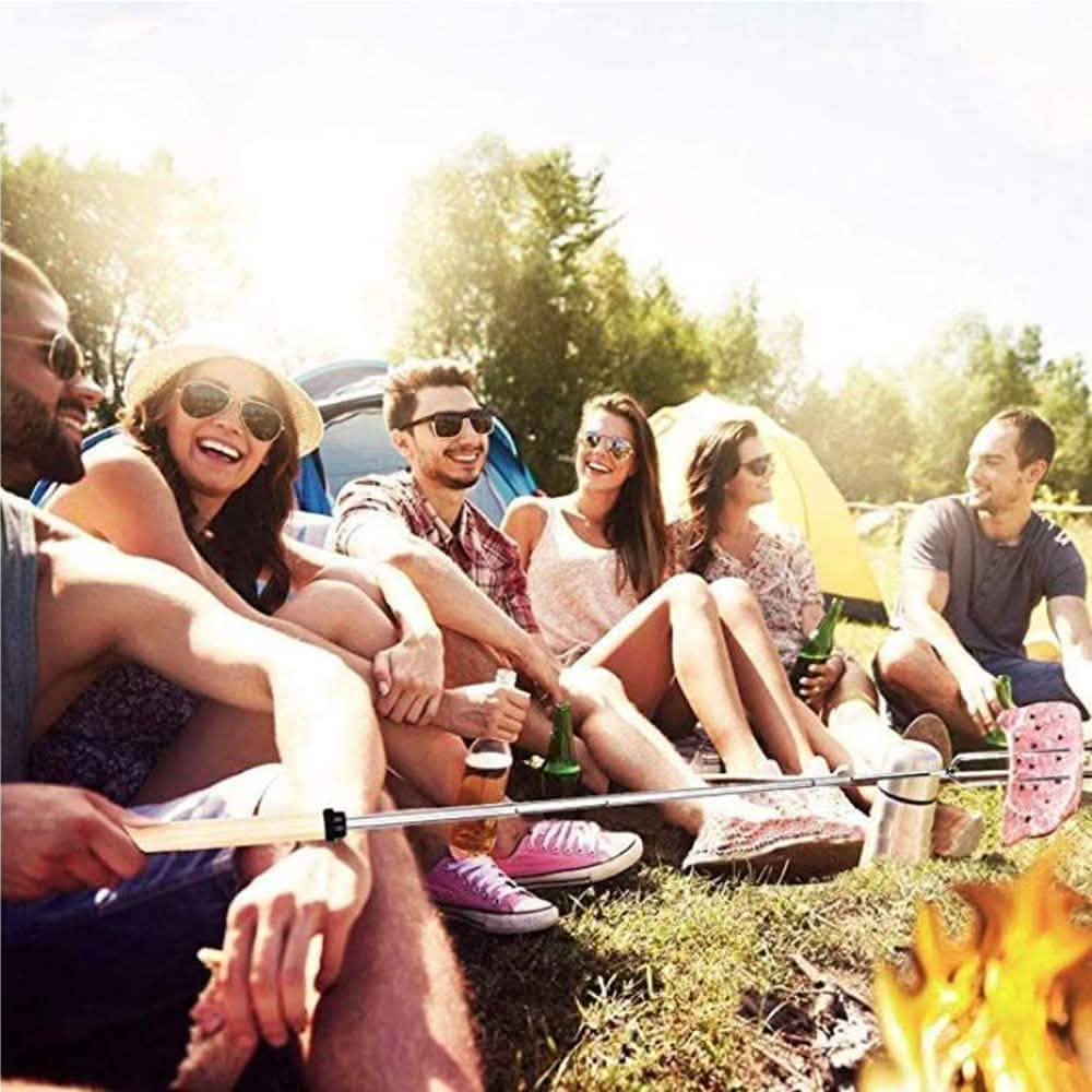 8-Piece Set: Marshmallow Roasting Sticks with Wooden Handle by DailySale