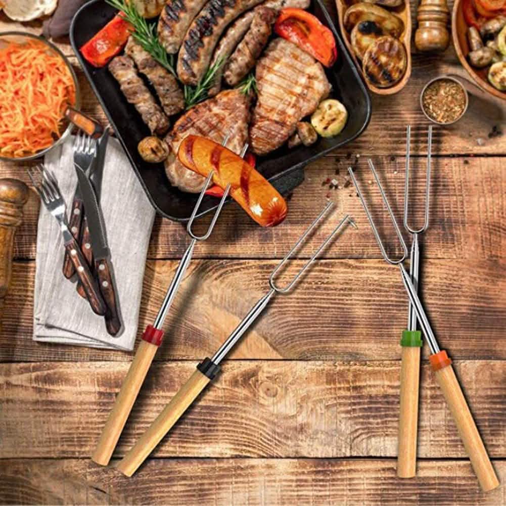 8-Piece Set: Marshmallow Roasting Sticks with Wooden Handle by DailySale