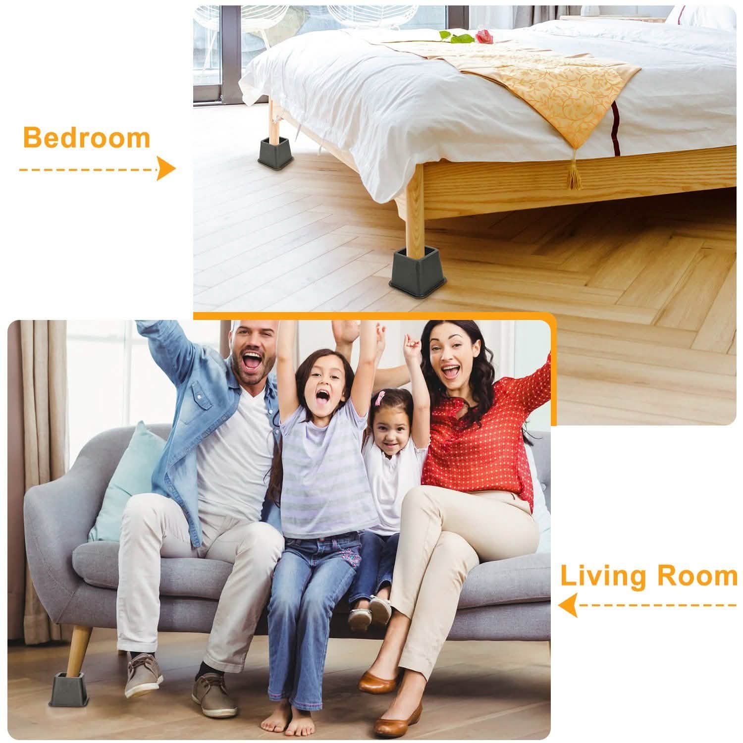 8-Pieces: Furniture Risers by DailySale
