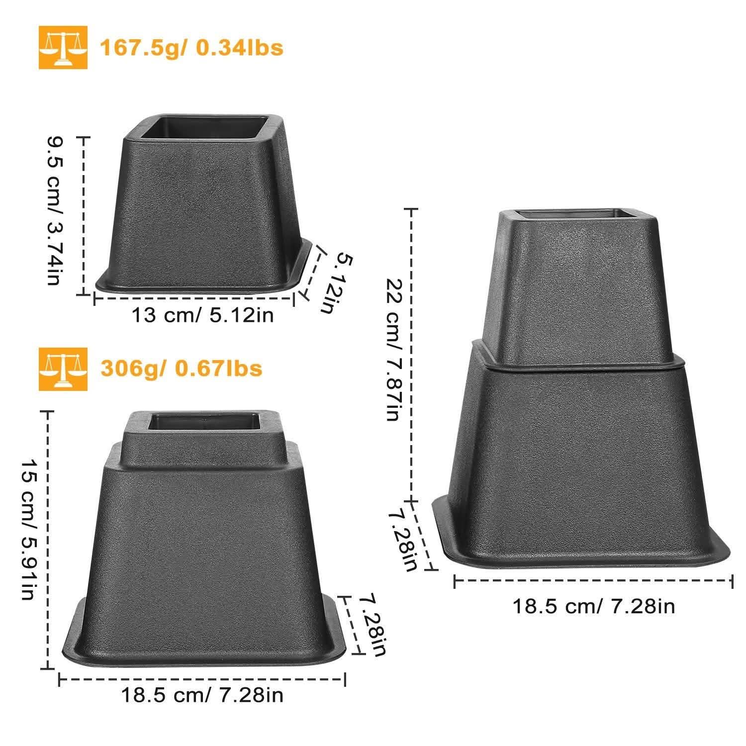 8-Pieces: Furniture Risers by DailySale