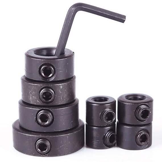 8-Pieces Set: Woodworking Drill Bit Depth Stop Collars Ring Positioner by DailySale