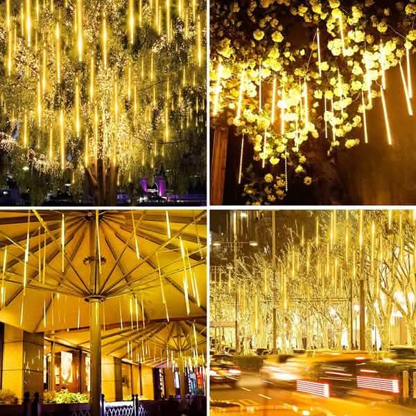 8-Pieces: Waterproof LED Meteor Shower Rain Lights by DailySale