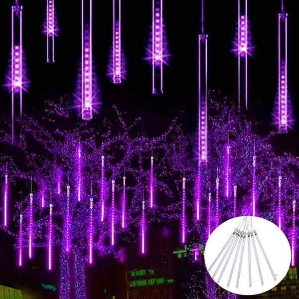 8-Pieces: Waterproof LED Meteor Shower Rain Lights by DailySale
