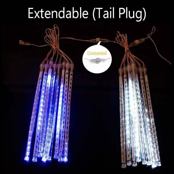 8-Pieces: Waterproof LED Meteor Shower Rain Lights by DailySale