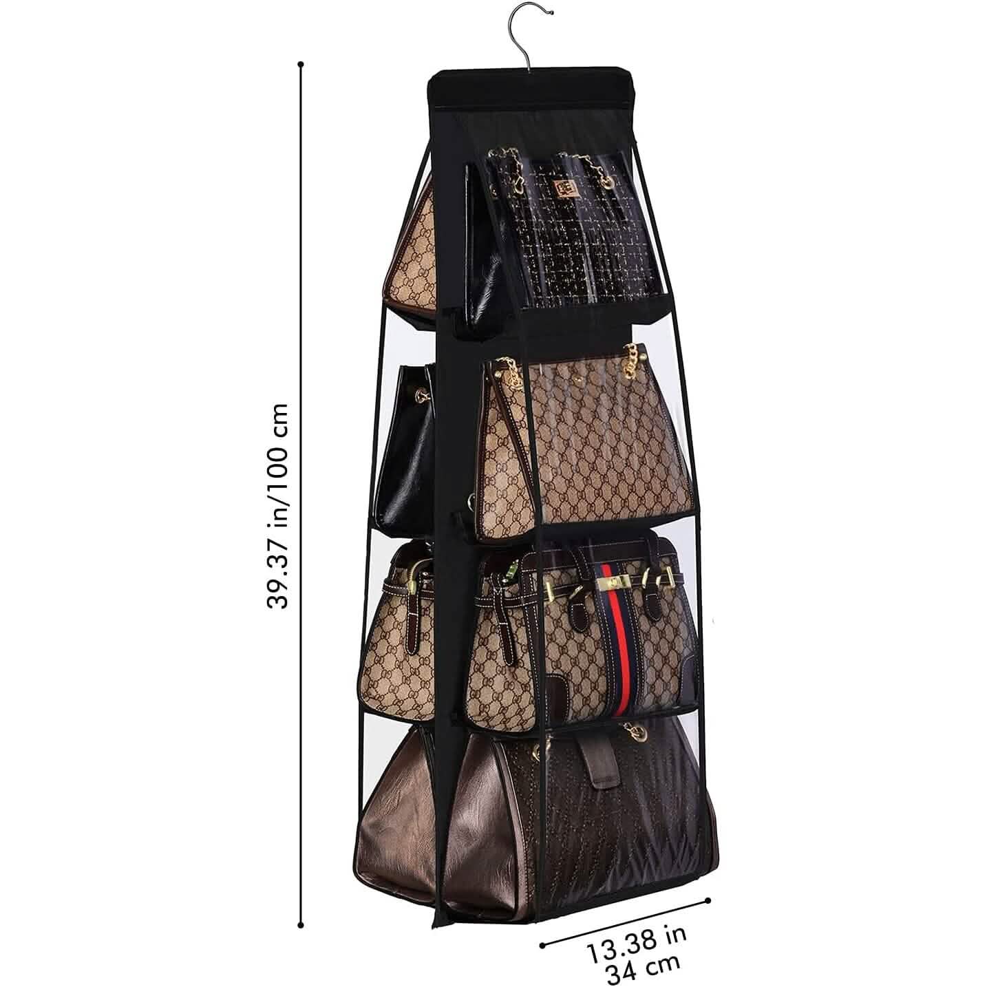 8 Pocket Hanging Purse Organizer Handbag Storage Hanger by DailySale