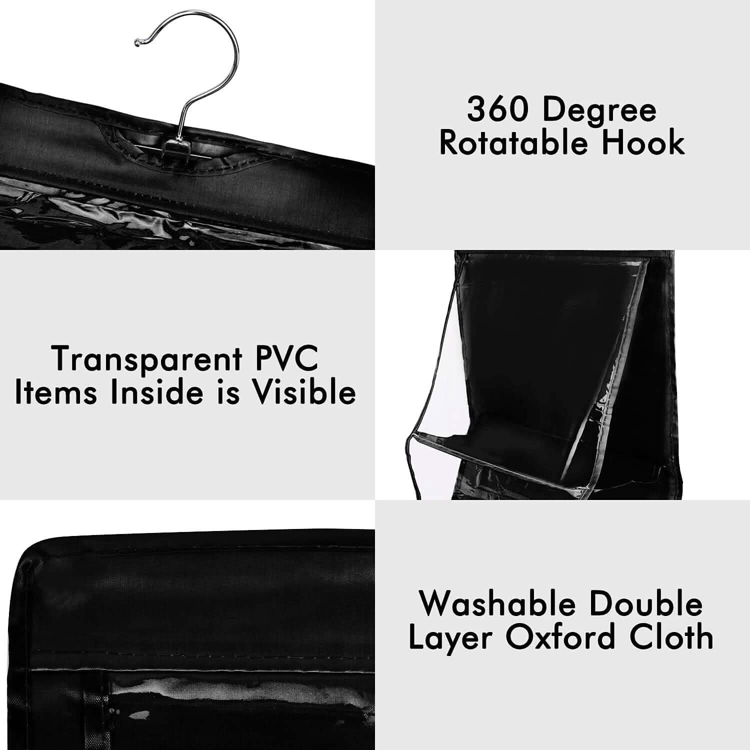 8 Pocket Hanging Purse Organizer Handbag Storage Hanger by DailySale
