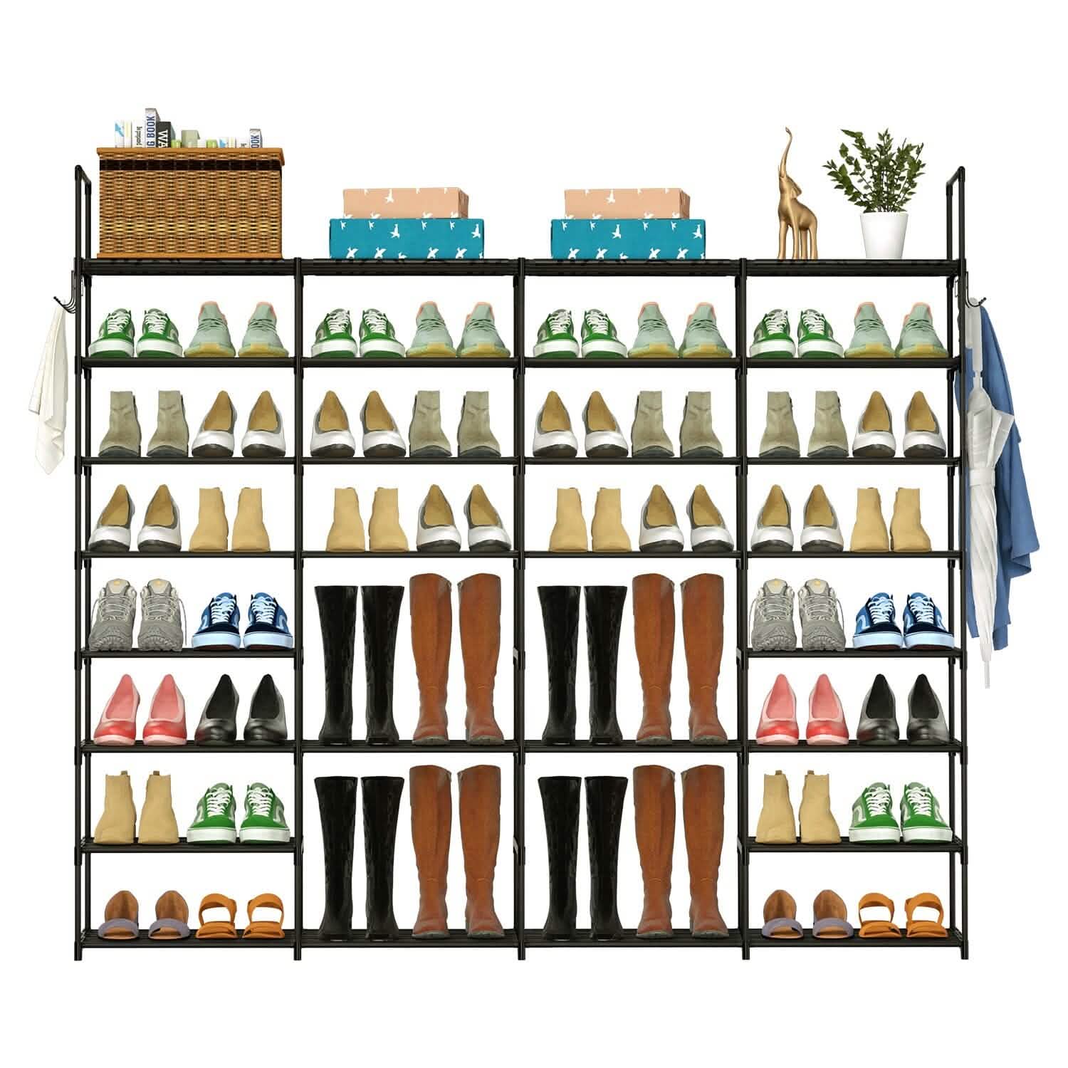 8-Tier Shoe Rack Metal Shoe Storage Shelf by DailySale