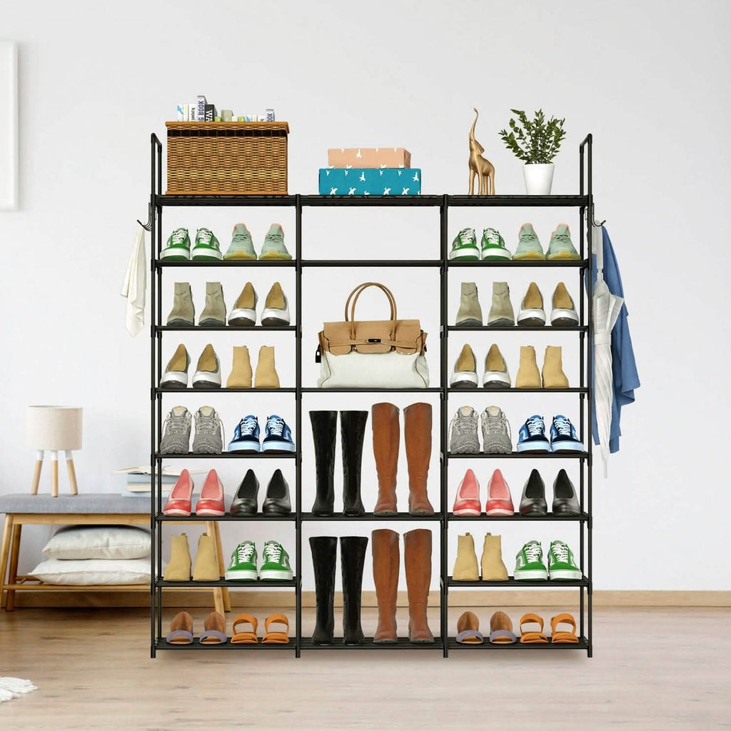 8-Tier Shoe Rack Metal Shoe Storage Shelf by DailySale