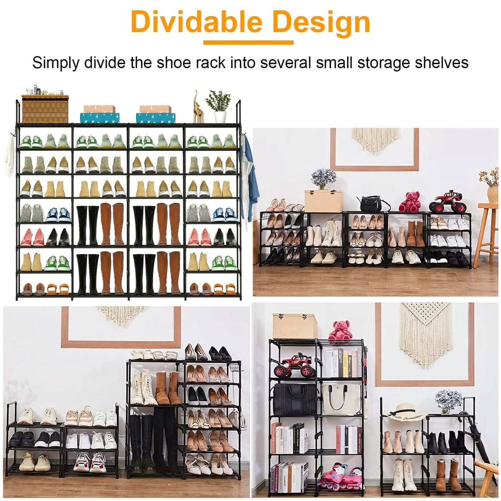 8-Tier Shoe Rack Metal Shoe Storage Shelf by DailySale