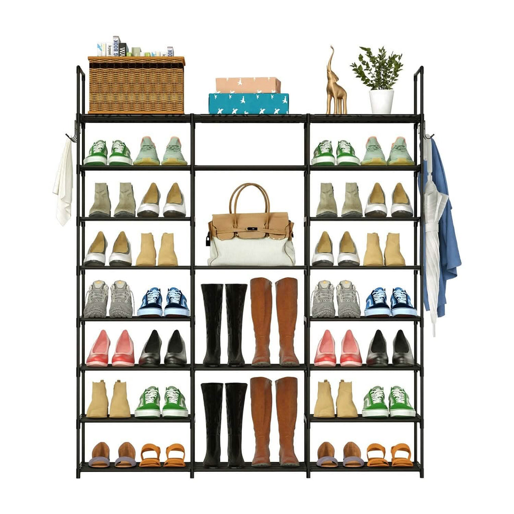 8-Tier Shoe Rack Metal Shoe Storage Shelf by DailySale