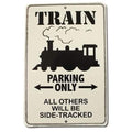 8" x 12" Metal Parking Sign Flagline Train Parking Only by DailySale