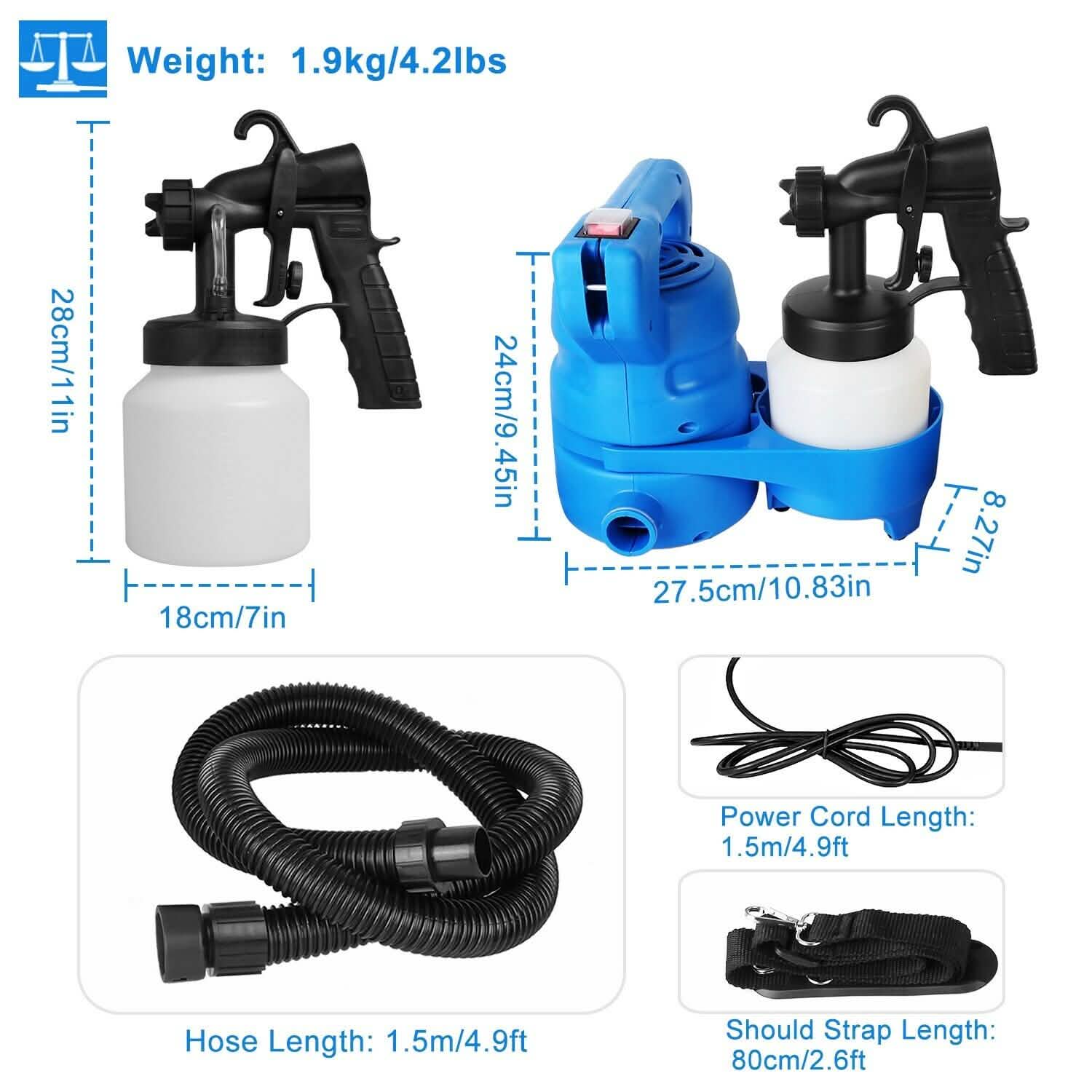 800ML Paint Spray Painter 650W by DailySale
