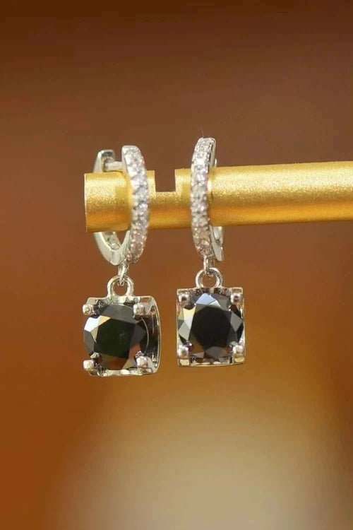 2 Carat Moissanite 925 Sterling Silver Drop Earrings by Wild and Free Boutique