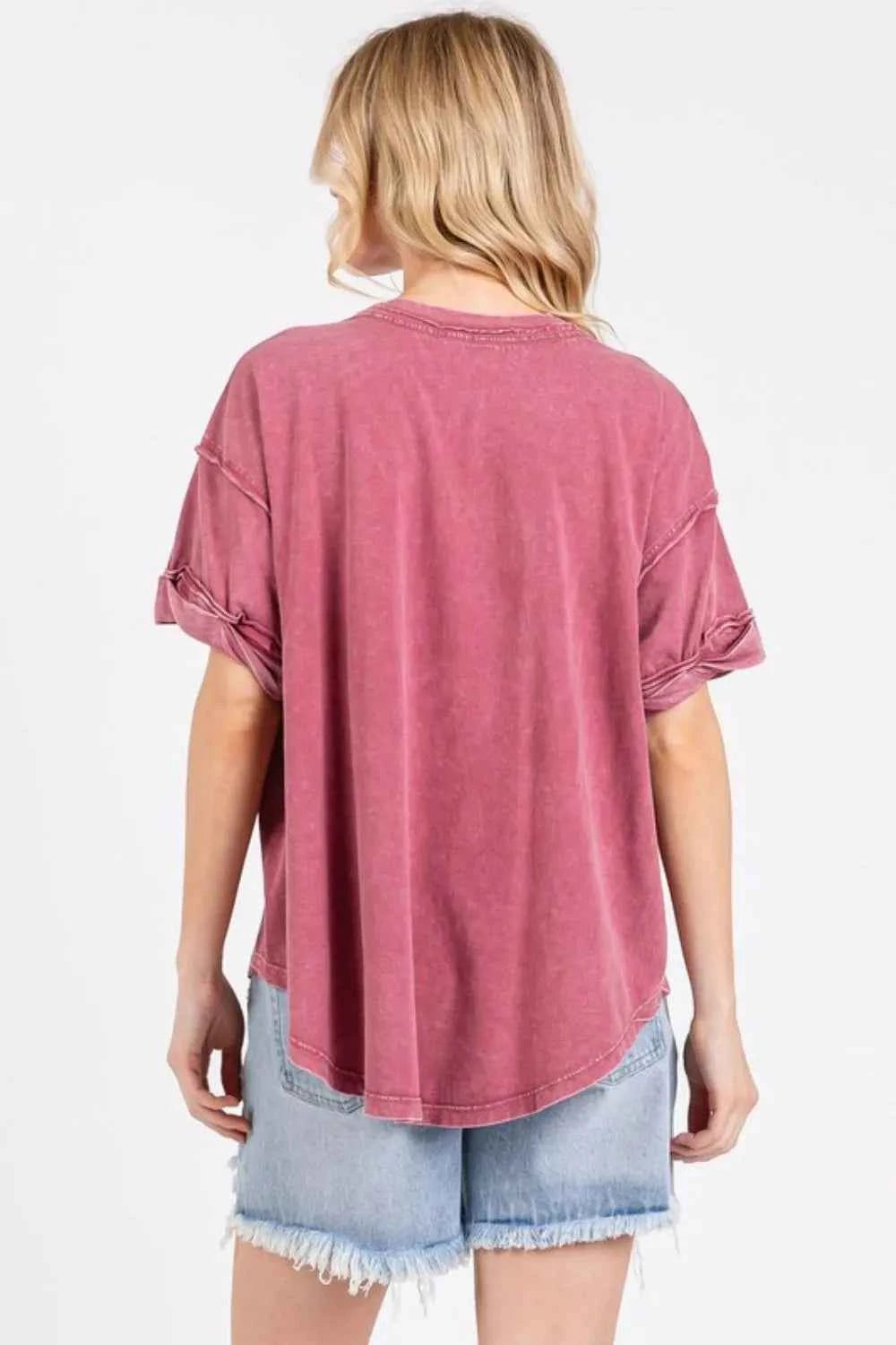 Mittoshop GAME DAY Round Neck Short Sleeve T-Shirt
