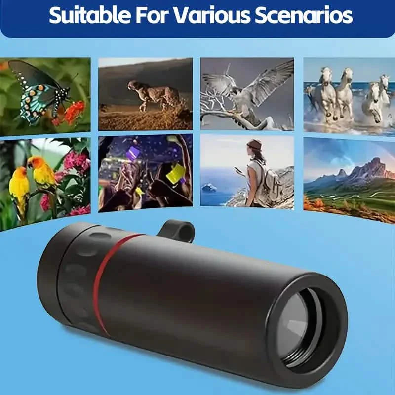 8X Portable Monocular – Pocket-Sized for Outdoor Adventures & Travel by DailySale
