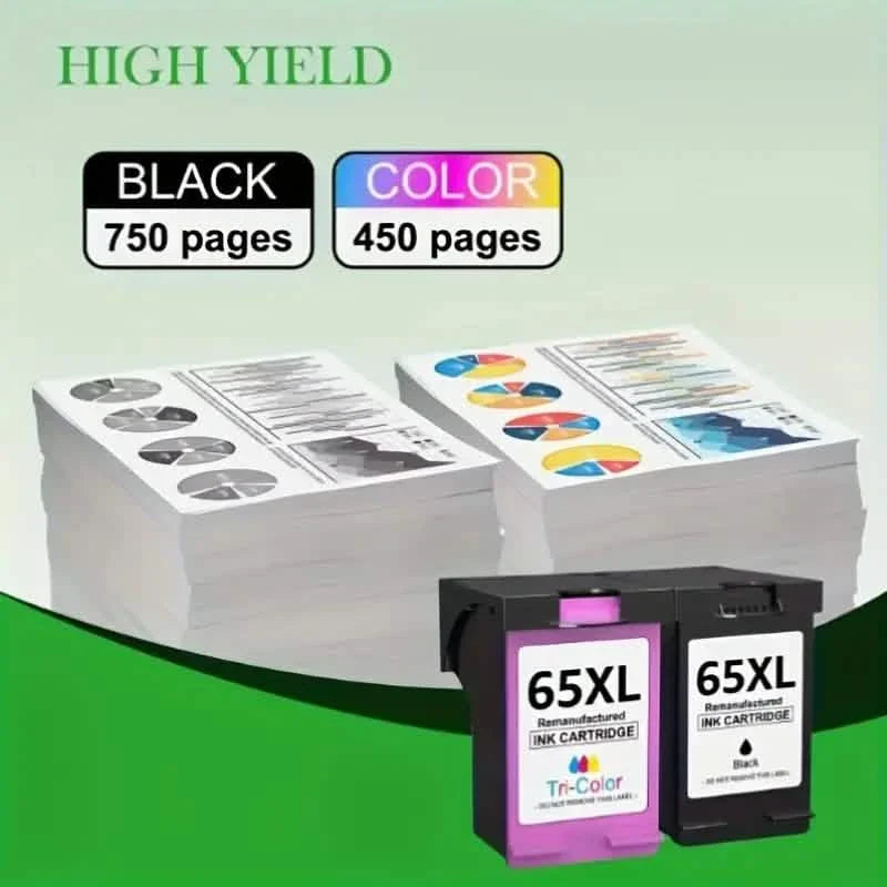 HP 65 / 65XL Black and Color Ink Cartridges by DailySale