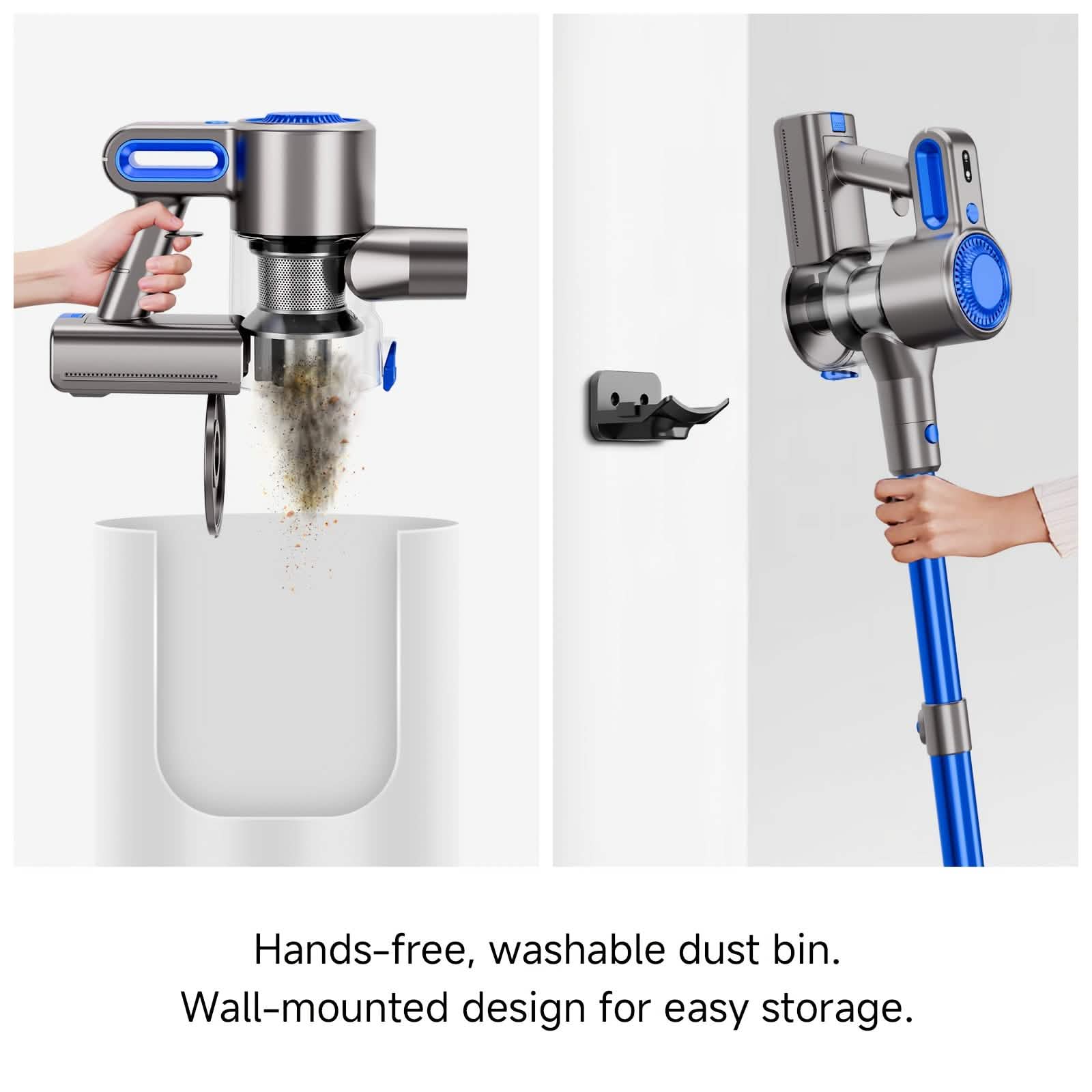 Cordless Vacuum Cleaner with LED Light & Removable Battery by DailySale