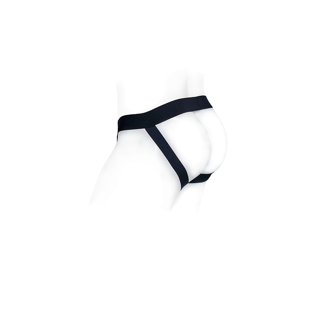 SpareParts Pete Freestyle Nylon Packing Jock Black Size S - Goddess Imports Marketplace
