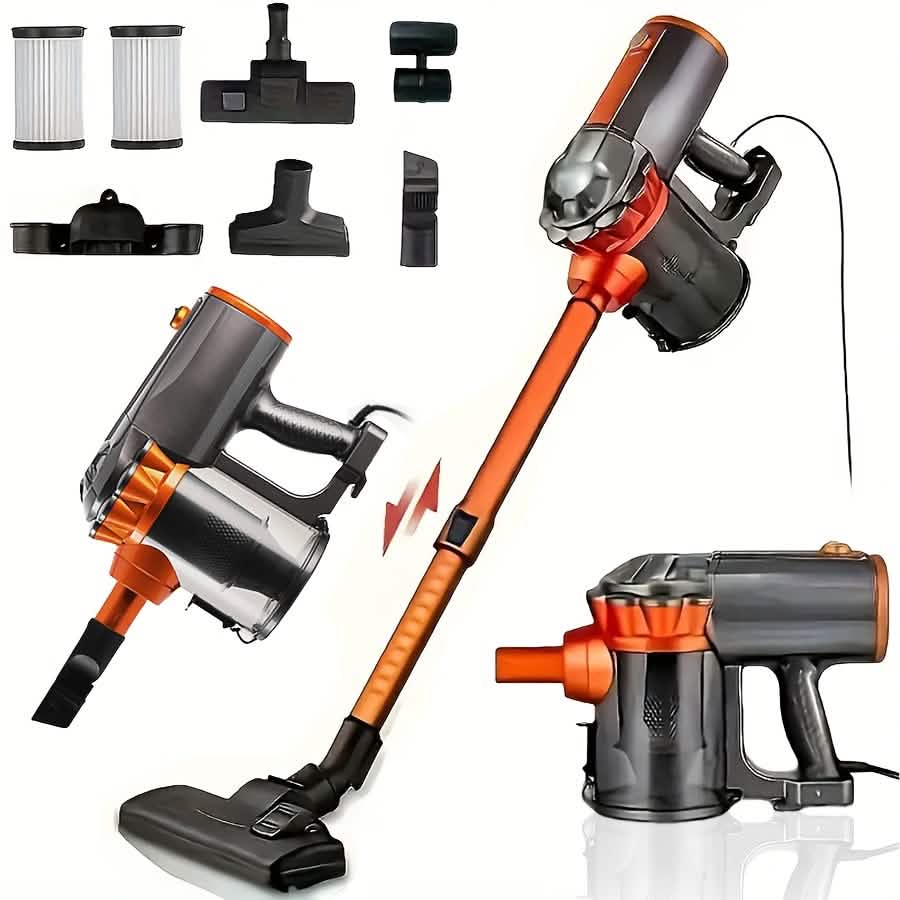 600W 4-in-1 Corded Stick Vacuum Cleaner 18KPa Lightweight Handheld by DailySale